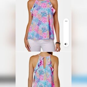 Excellent Used Condition. Beautiful Lilly Pulitzer Billie Top. Size Large.